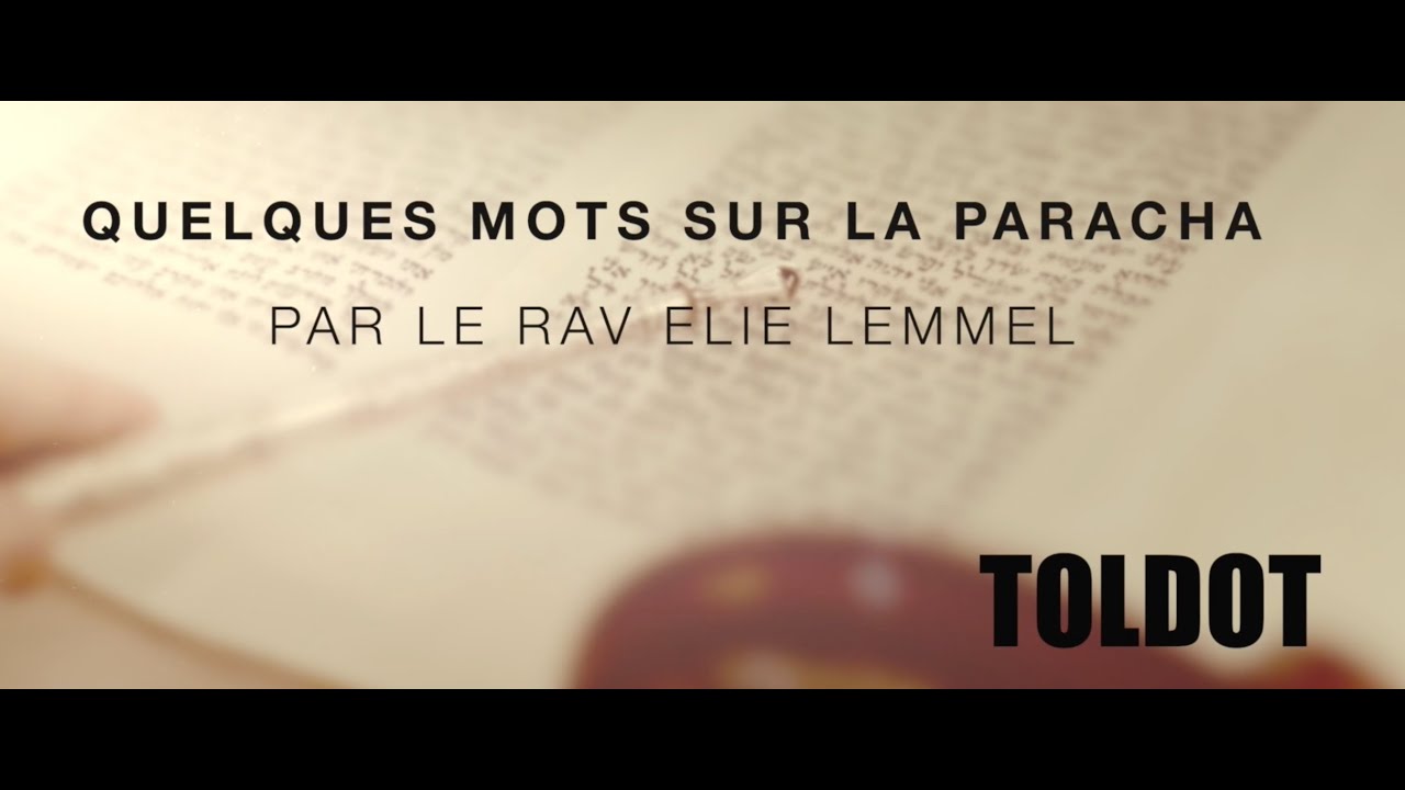 Le jour où Ésaü est enfin devenu lui-même ?! Rav Élie Lemmel - Parasha Toldot
