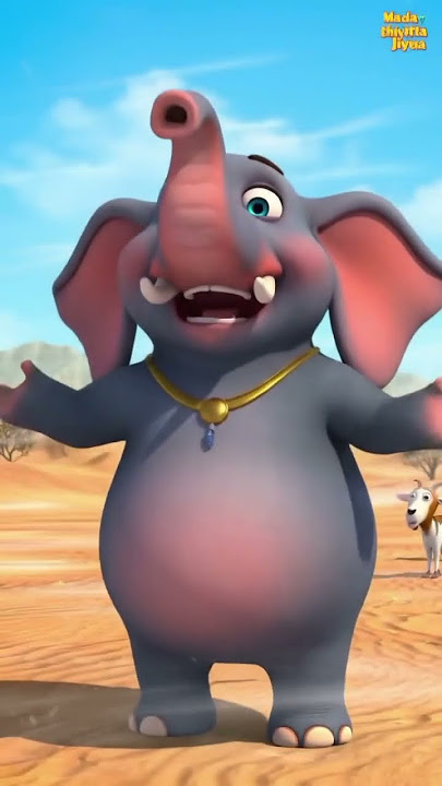 Elephant & Owl Singing Tauba Tauba | Funny Animal Duet in 3D Cartoon | #ai #entertainment #shorts