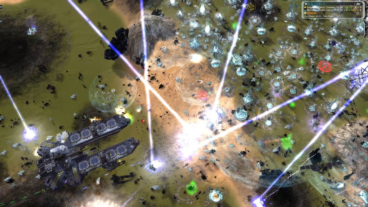 Seraphim vs UEF - Uveso AI vs Uveso AI - Supreme Commander Forged Alliance