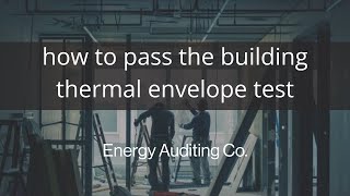 Building Thermal Envelope Checklist | Clark County Energy Auditor