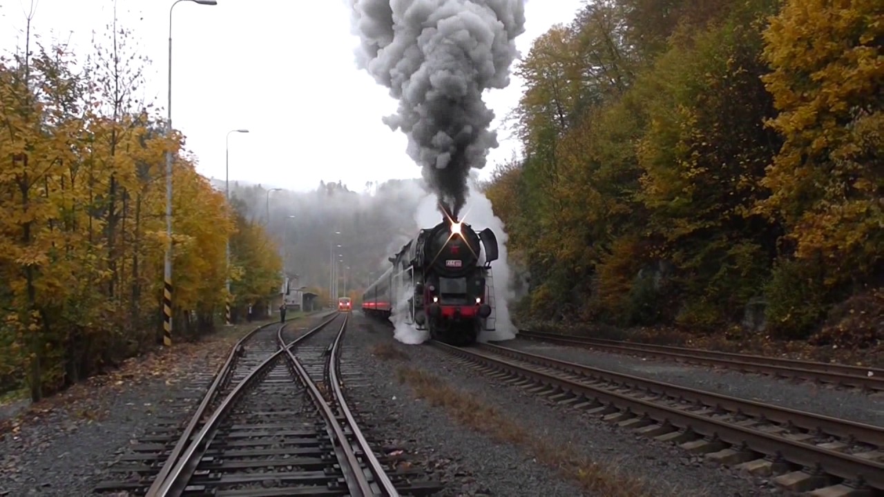 Pára a kouř parní lokomotivy 464.202 (NTM - DHV Lužná u Rakovníka) | viz komentář