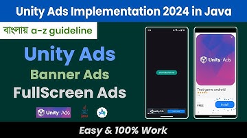 Unity ads implementation 2024 || Android Studio Java || Bangla