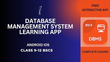 Database Management System Learning App | Class 9-12 BCS MCS DBMS App | Download Android iOS Apps