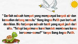 KISAH SANG KURA-KURA DAN SANG ANGSA | BERCERITA/MEMBACA BUKU CERITA SUKU KATA | CERITA KANAK-KANAK |