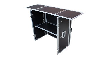 ProX XS-DJSTN DJ Performer portable Table workstation foldable with wheels case Transformer series