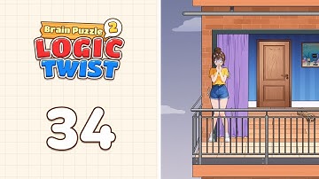 Brain Puzzle 2: Logic Twist Level 34 Sky Escape