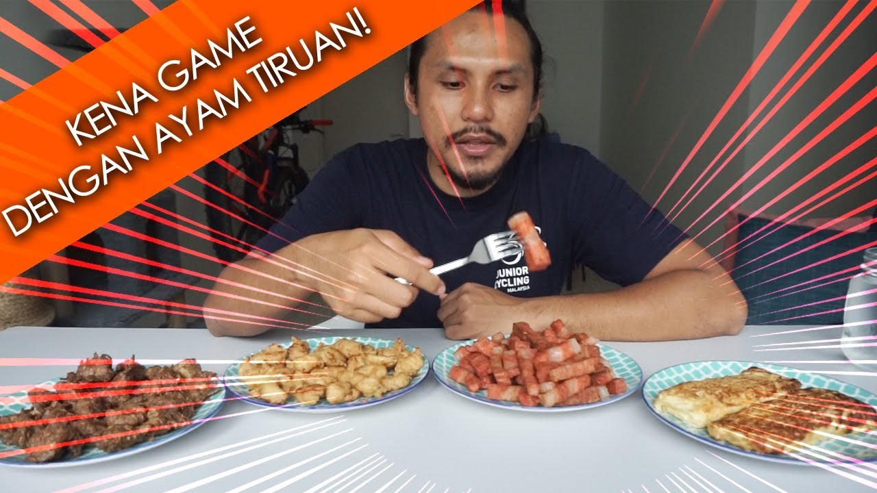  Apa  rasa daging  dan ayam tiruan ni mukbang malaysia 