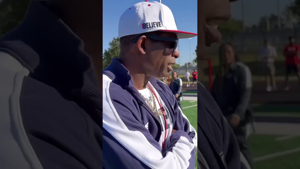 Deion Sanders previews “World's First Louis Vuitton Football Visor”. Wants  a Flea Market DEAL 