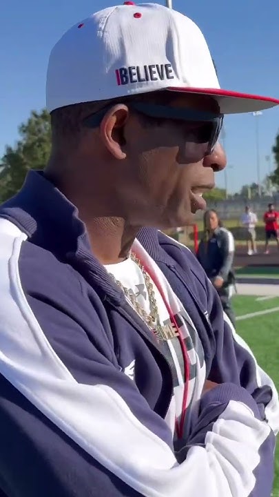 Deion Sanders makes fun of Louis Vuitton football Visor 