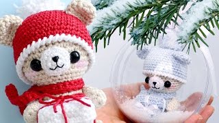 Новогодняя игрушка своими руками ♥ Вязаный мишка в шаре Новогодняя игрушка своими руками ♥ Вязаный мишка в шаре