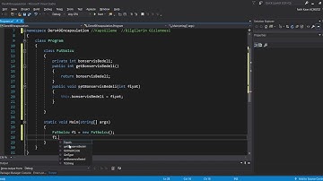 Encapsulation (Kapsülleme-Koruma altına alma) (51. Ders)
