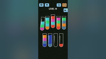 water color sort || gameplay || level 19