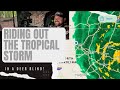 Riding Out the Tropical Storm in a Deer Blind!