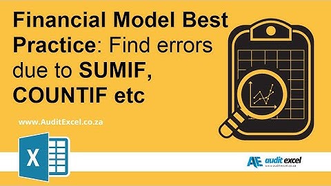 SUMIF error (same for COUNTIF & AVERAGEIF) in order of riskiness