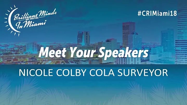Meet Your Speakers 7: Nicole Colby