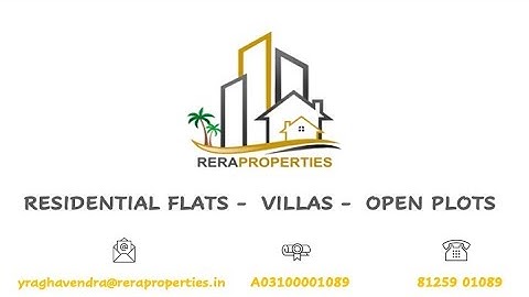 #hyderabadrealestate #realestate #realtor  #rera Y. Raghavendra 8125901089 TS RERA Licensed Realtor