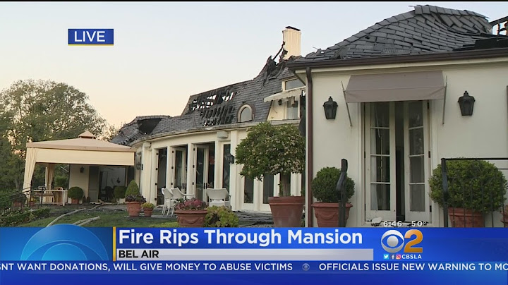 Sunrise Reveals Damage To $18M Bel Air Mansion After Fire