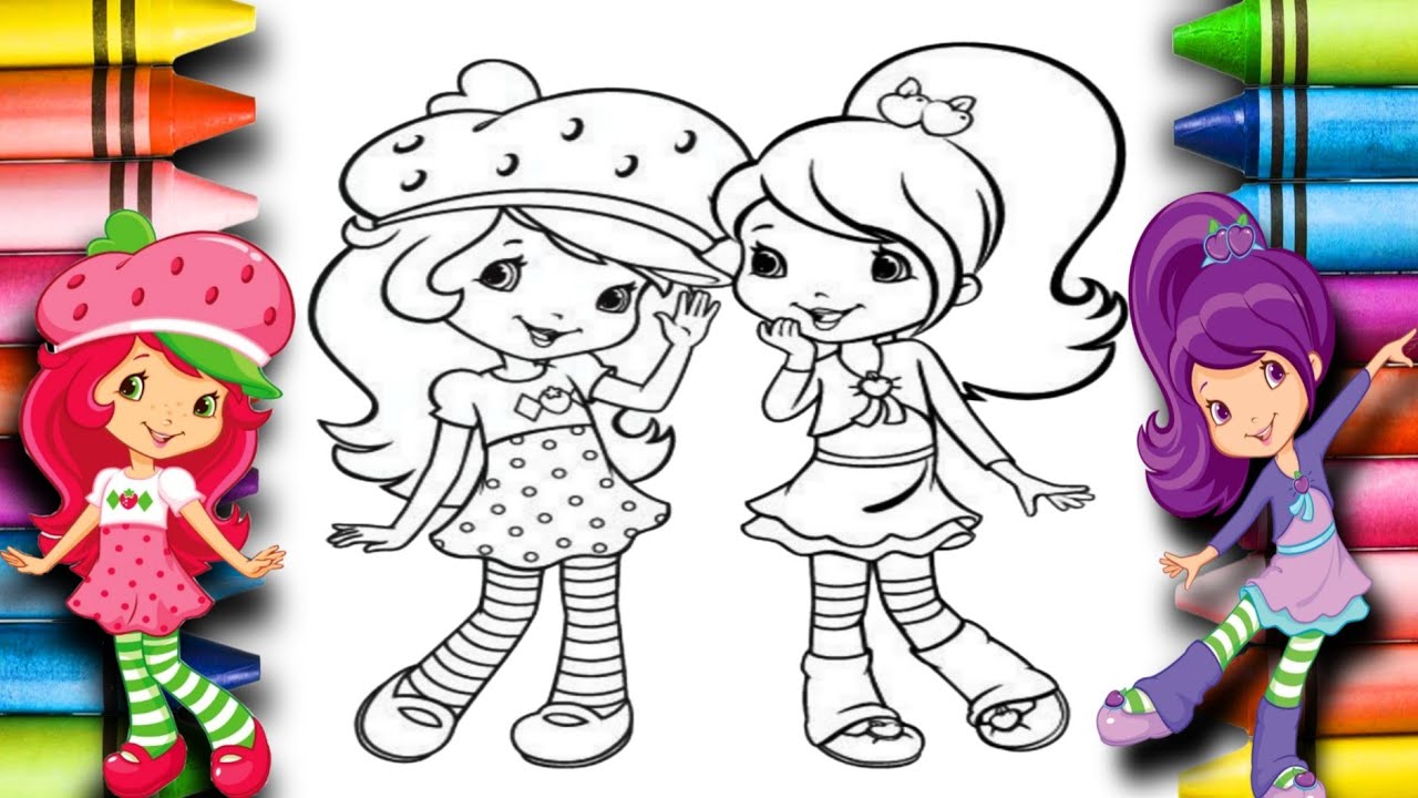 Plum Pudding & Strawberry 🫐 shortcake🍰 drawing🖌️🎨 |Strawberry Shortcake