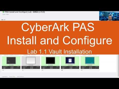 1.1 Vault Server and Client Installation v10.9 - CyberArk PAS Install and Configure Lab