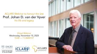 Johan D. van der Vyver. | His Life and Legacy