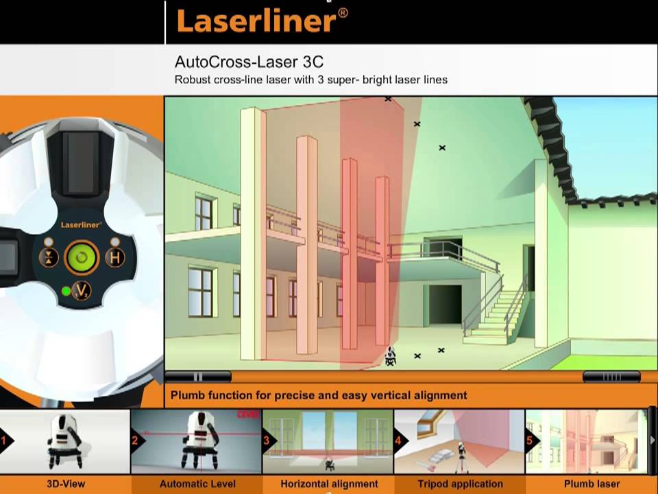 LINJALASER LASERLINER ACL3 - YouTube