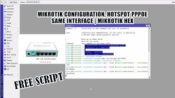 MIKROTIK CONFIGURATION SCRIPT PPPoE AND HOTSPOT SAME INTERFACE | PWEDING E JUANFI OR MIKHMON | FREE