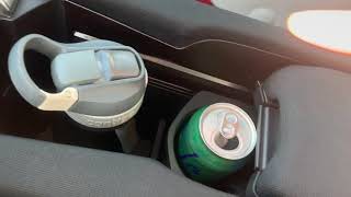 Admiring How Great The New Honda Civic Cupholders & Center Console Are