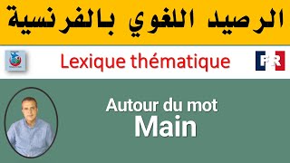 Autour du mot main   اللغة الفرنسية     الرصيد اللغوي بالفرنسية   khalid_afak KHALID_AFAK