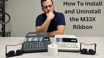 Installing The M33X Printing Calculator Ink Ribbon