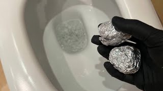 Put aluminum foil down the toilet! The result will amaze you!