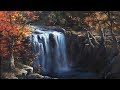 Waterfall in Autumn | Paint with Kevin ®