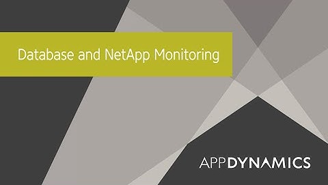 Database and NetApp Monitoring