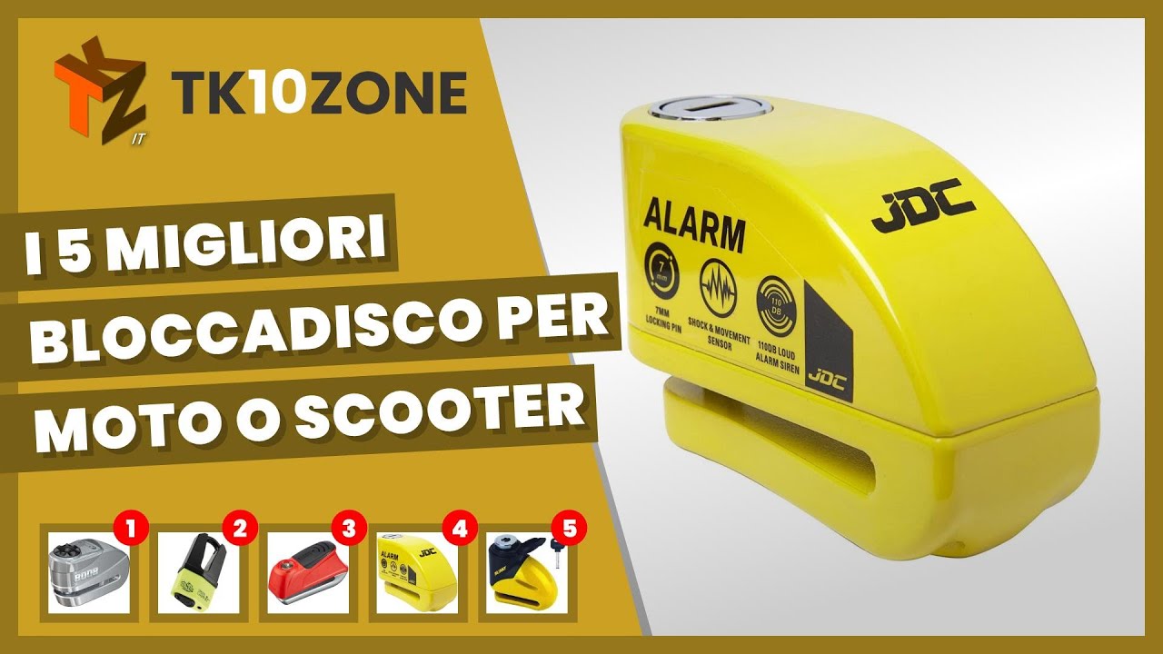 I 5 migliori bloccadisco per moto o scooter 