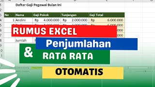 Rumus Excel Penjumlahan dan Rata Rata