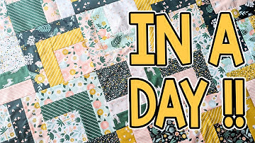 Layer Cake Log Cabin Quilt Pattern | Fast, Easy, and Beginner Friendly!