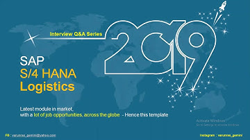 SAP S4 HANA Logistics - Interview Question & Answers (Part 1) - TechTablet - Varun Rao