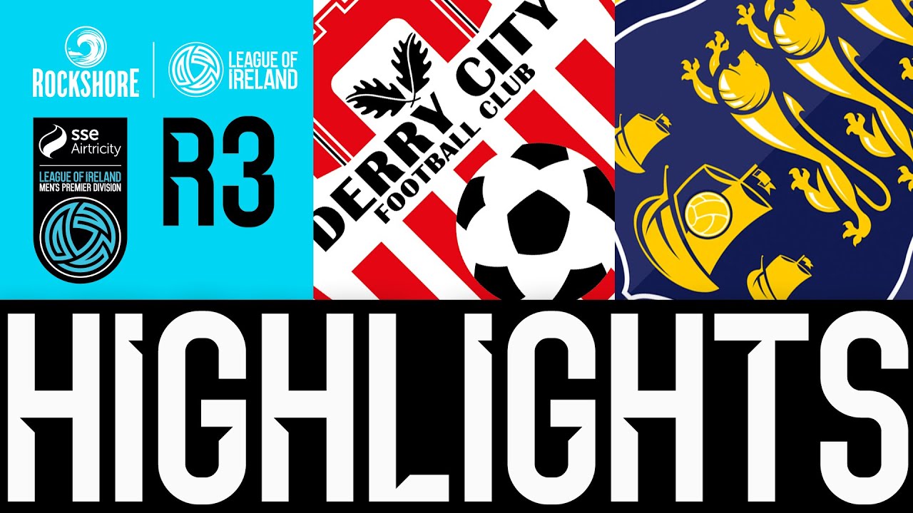 SSE Airtricity Men's Premier Division Round 3 | Derry City 1-2 Waterford | Highlights