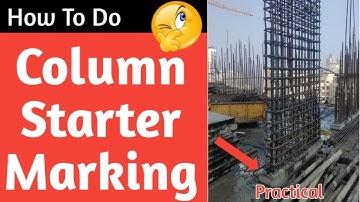 How To Do Column Starter Line Marking  By Grid Line l High Rise Building Construction