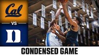 Cal vs. Duke Condensed Game | 2024-25 ACC Men's Basketball