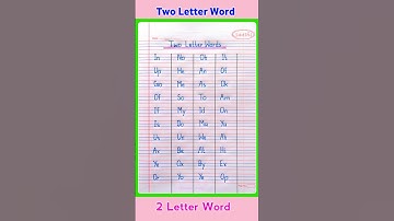 Two Letter Words in English | 2 Letter Words | Two Letter Words | #shorts #2letterwords #words