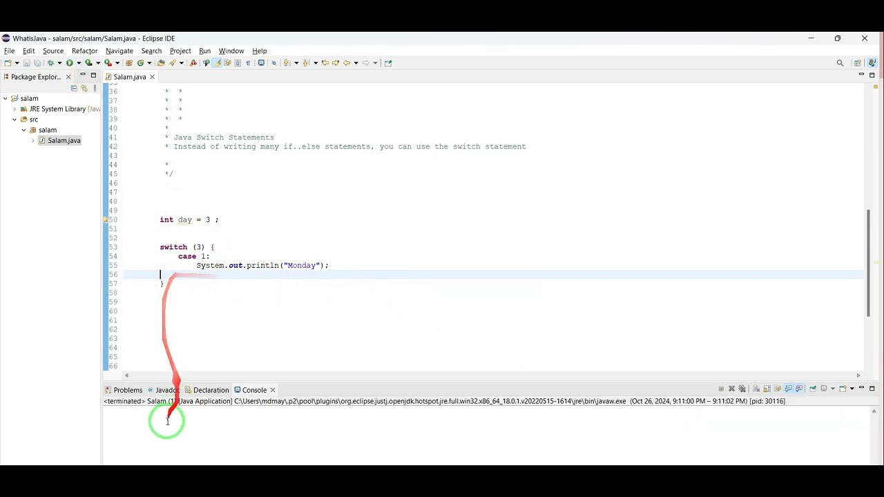 10 in Pashto: How to use Switch statement in the Java program - YouTube