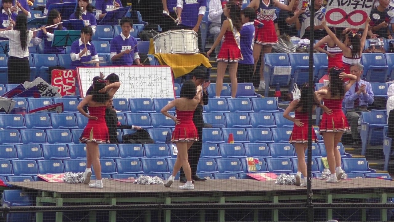 20171008　明治VS慶應　④慶應チアリーダー