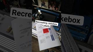 Recreating The Labels In My Seeburg Jukebox #arcade #jukebox #restoration #retro #repair