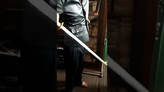 Contoh Pengetesan Pedang Shogun Asli Jepang