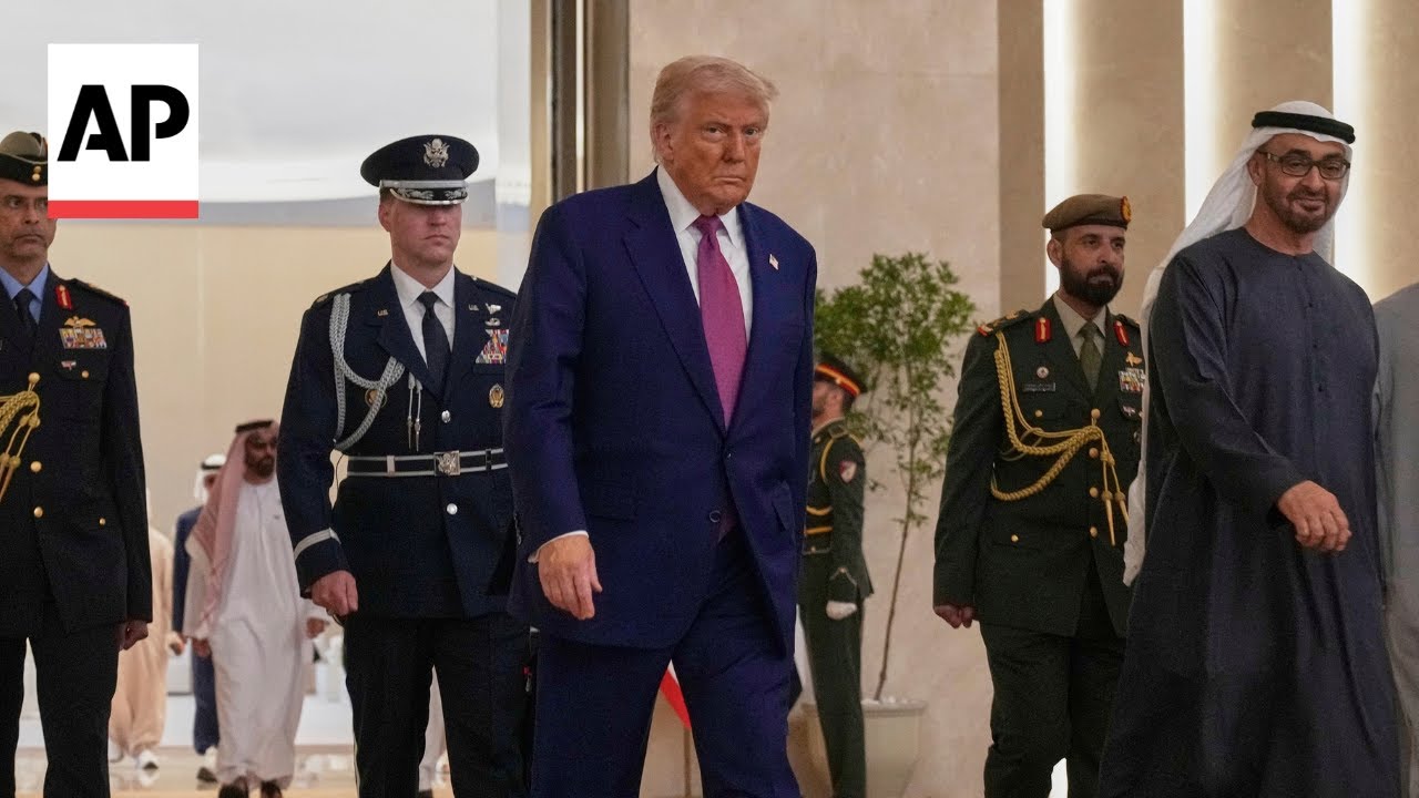 Donald Trump arrives in UAE for last leg of his foreign trip