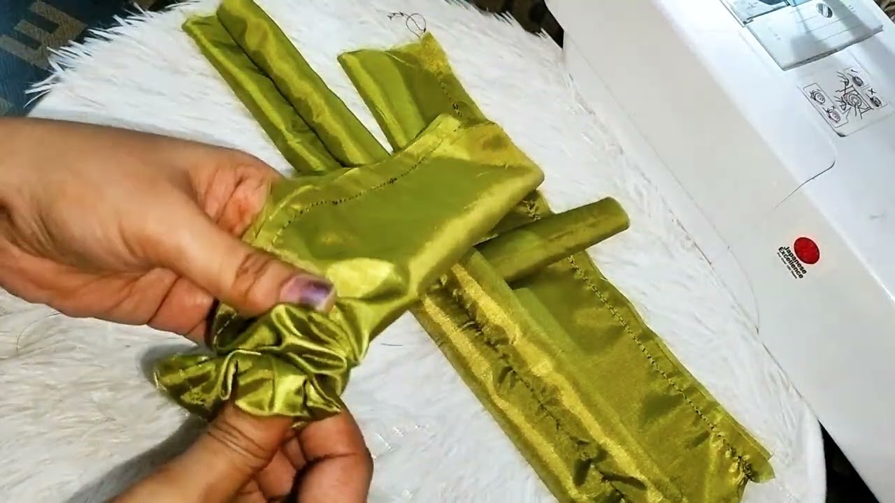 Easy and simple 3 layer hair bow 🎀  | in just minutes using satin fabric