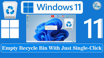 ✅ Empty Recycle Bin With Just Single-Click - Windows 11 Tips