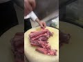 Control your cuts to maintain consistency and presentation standards.#najiaxin#shorts#pork.