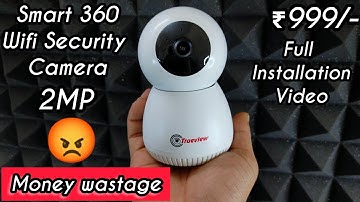 Trueview Robot 360 wifi security camera unboxing & Setup