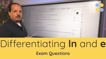 CAIE A-Level Mathematics 9709 | Differentiating Logarithms and Exponentilals Exam Practice Questions